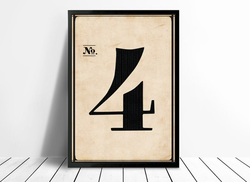 Vintage-Wall-Art-Numbers-4 - Sé